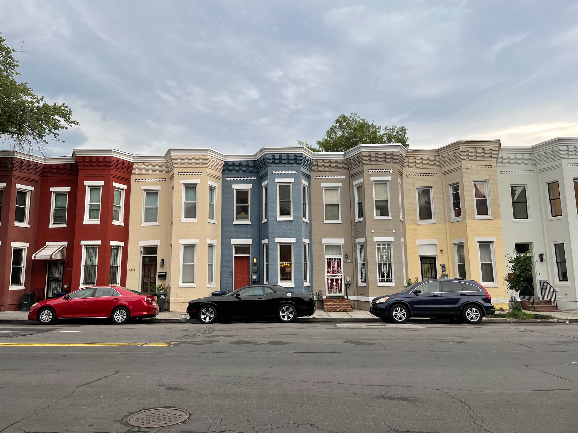 Row houses in Washington, DC